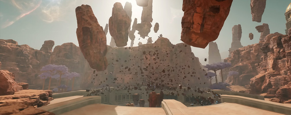 A daytime view of the Portal Well in Welkin's Reach