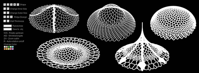 Procedural Radiolaria & Diatom Builder Header